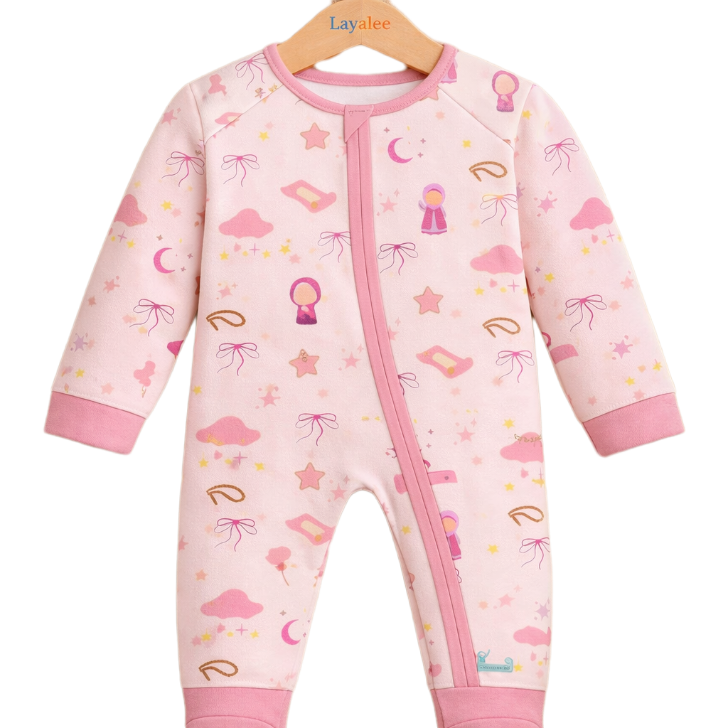 Rosé Dhikr - Bamboo Baby Pajama | Layalee