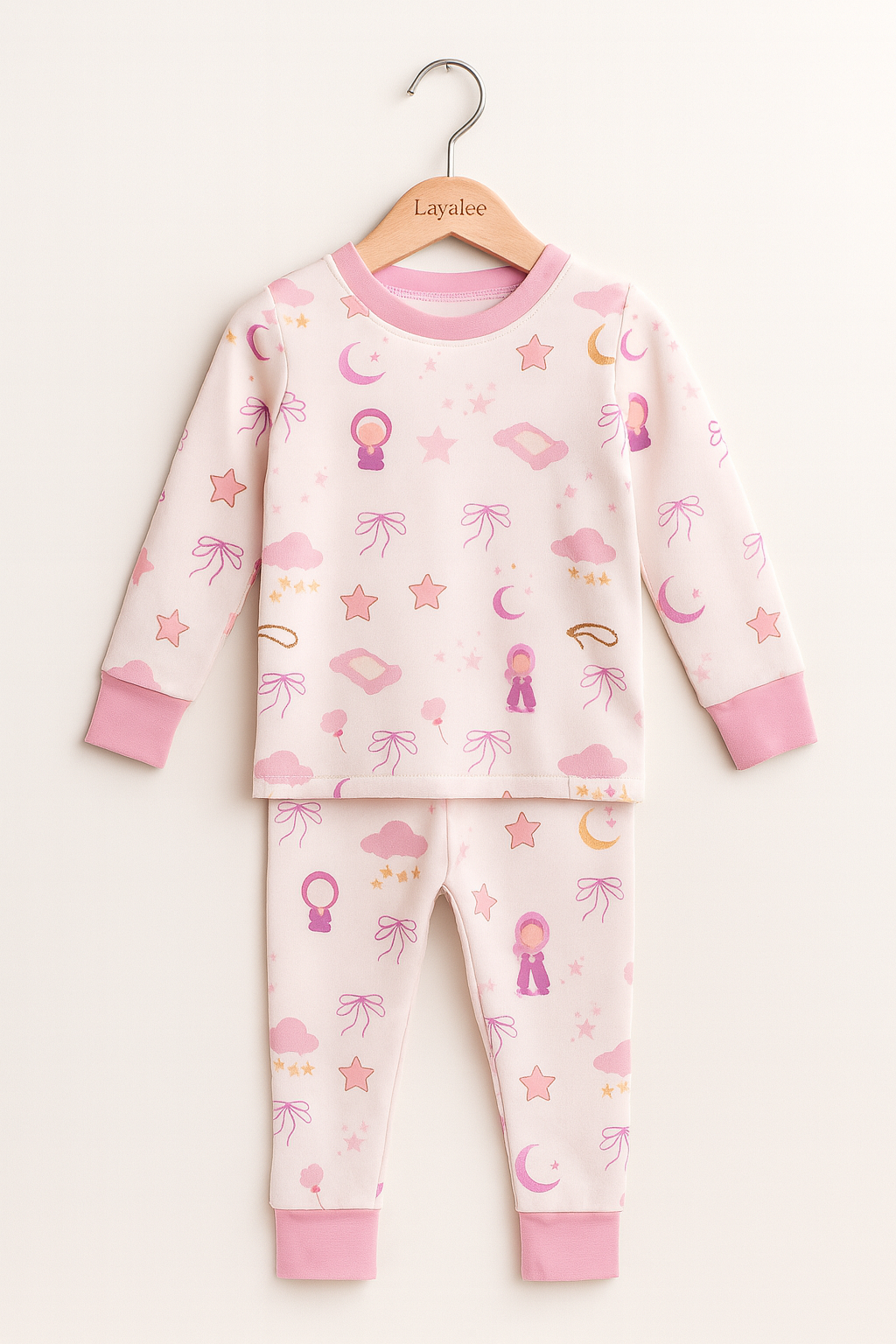 Rosé Dhikr Two-Piece Pajama Set| Layalee