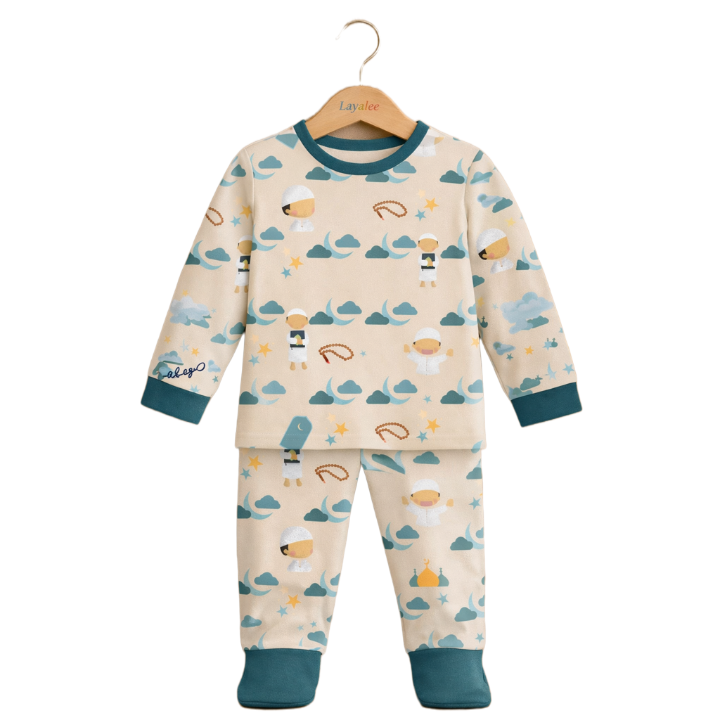 Little Qamar - Bamboo Toddler Pajamas |Layalee