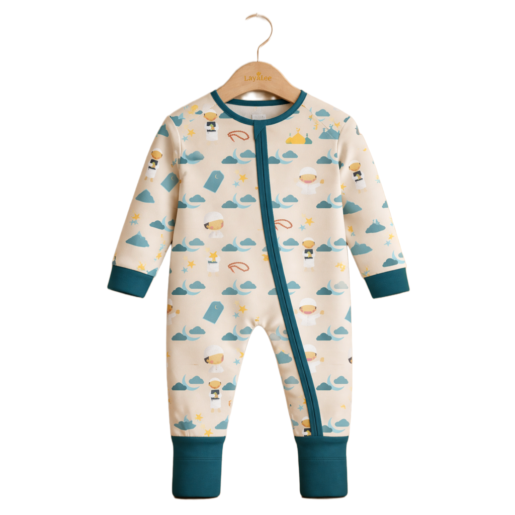 Little Qamar- Bamboo Baby Pajama |Layalee